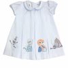 Little Girls (0-2 Years) | * Lulu Bebe Dana Frozen Embroidered Dress Lulu-Bebe 100% Guarantee Wht