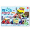 Toys | * Trucks & A Bus Little Memory & Matching Game Eeboo Top Sellers