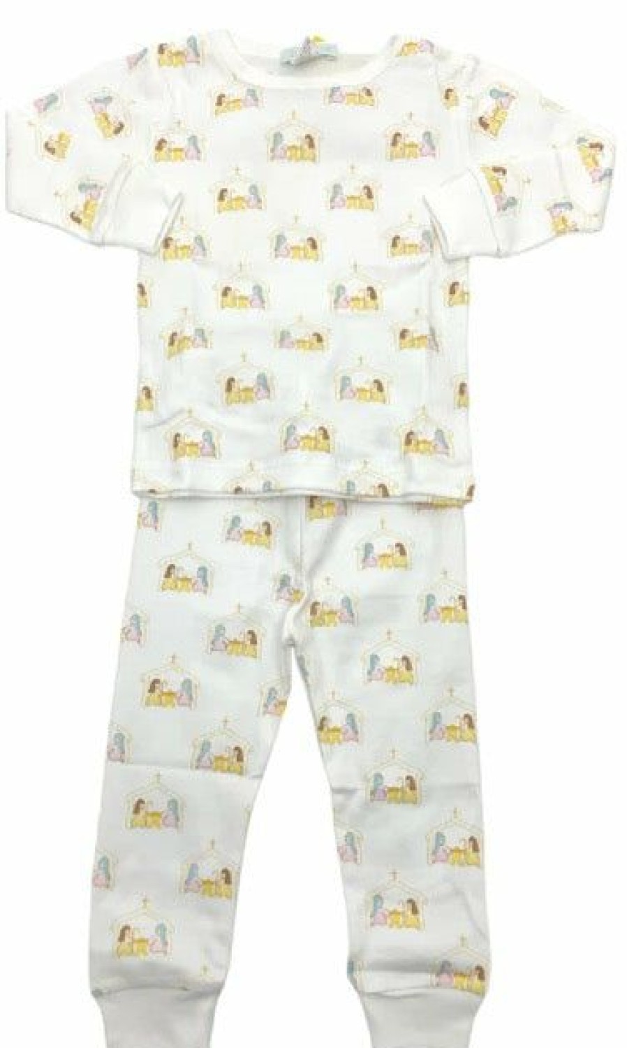 Little Girls (0-2 Years) | * Nativity Pajama Set La Luna Large Choice Wht