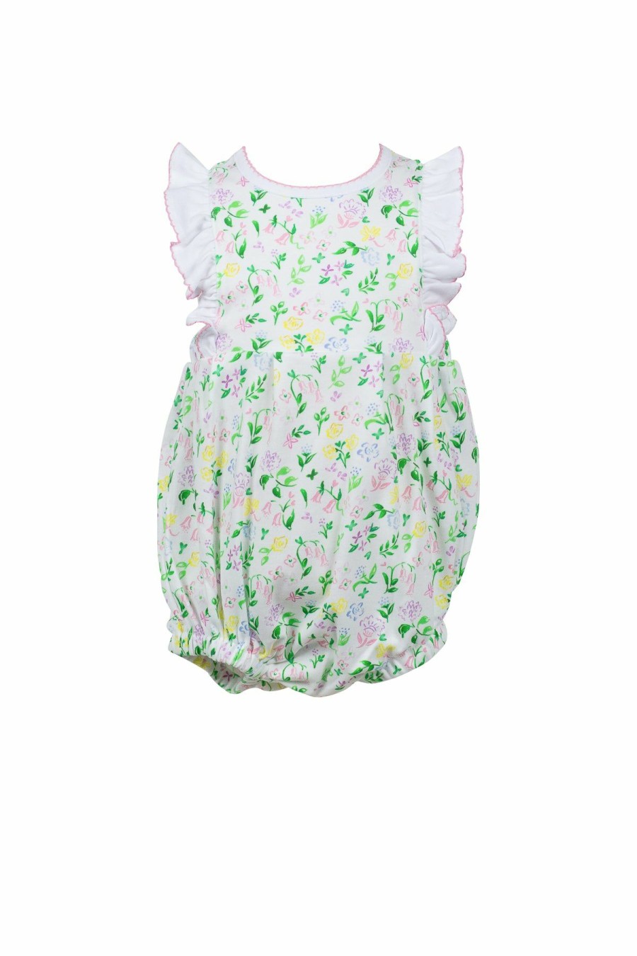 Little Girls (0-2 Years) | * Gwendolyn Garden Girl Open Side Bubble The Proper Peony Bargain Sale