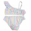 Swim | * Two Piece One Shoulder Rainbow Swimsuit James U0026 Lottie Hot Sale Mult