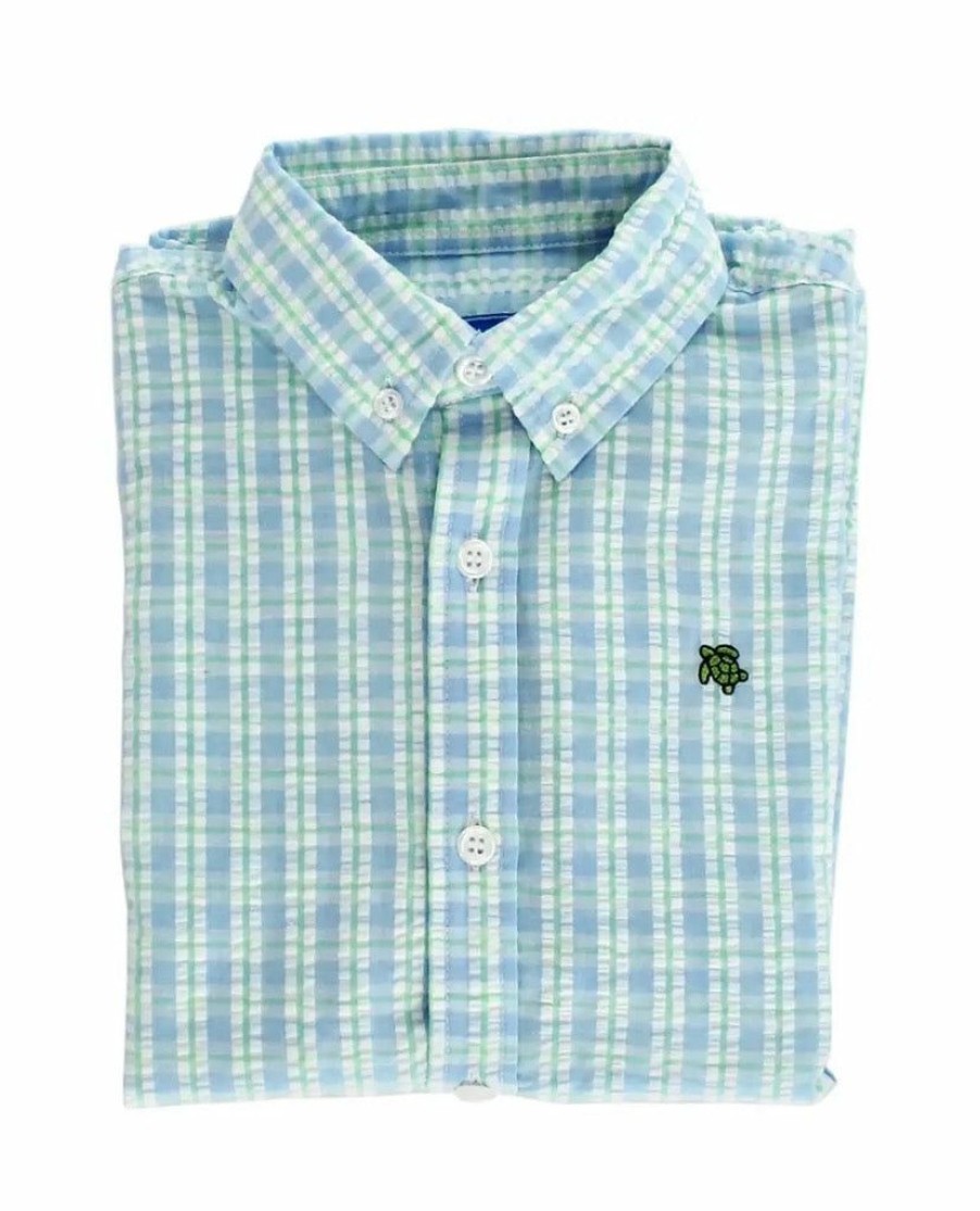 Bailey Boys | * Bailey Boys Roscoe Button Down Shirt Retreat Seersucker Free Delivery Mult