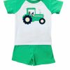 Baby Boys | * Applique Tractor Short Set Be Mine Cheap Online