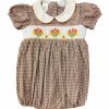 Little Girls (0-2 Years) | * Rosie Smocked Waist Turkey Bubble Lulu-Bebe New Arrivals Brwn