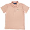 Bailey Boys | * Henry Performance Short Sleeve Stripe Polo- Coral/White Bailey Boys Premium Crlw