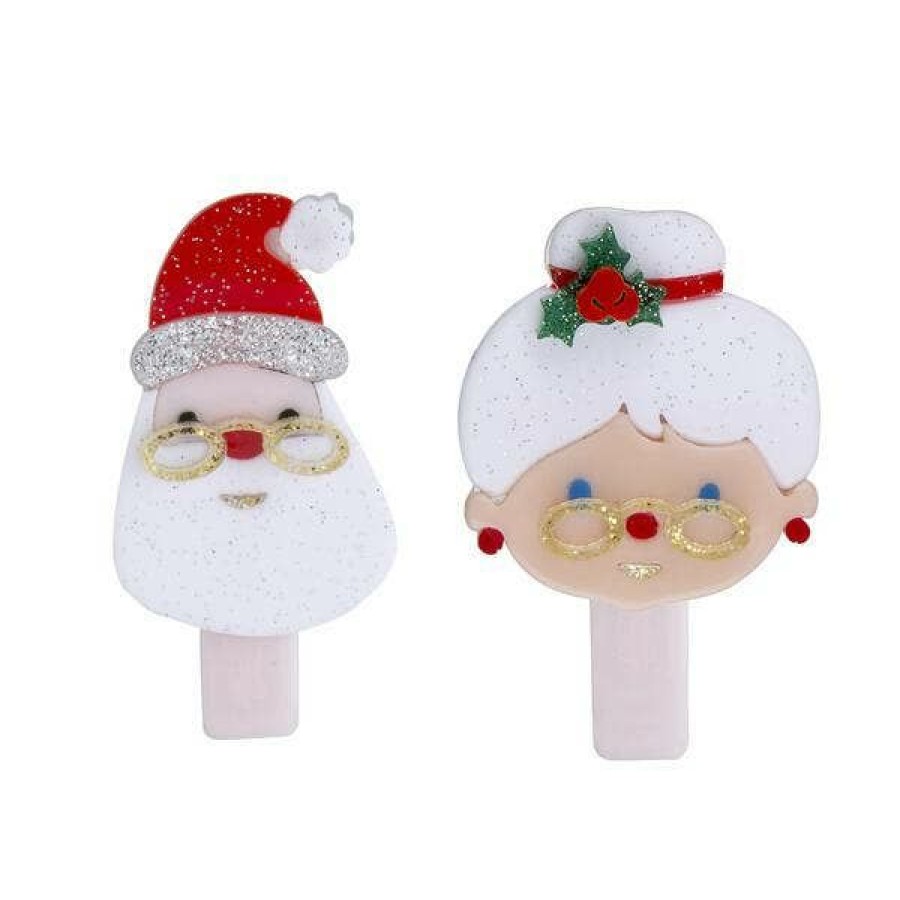 Gifts & Accessories | * Lilies & Roses Santa Claus + Mrs. Claus Alligator Clips Lilies U0026 Roses Ny Latest Fashion Snta